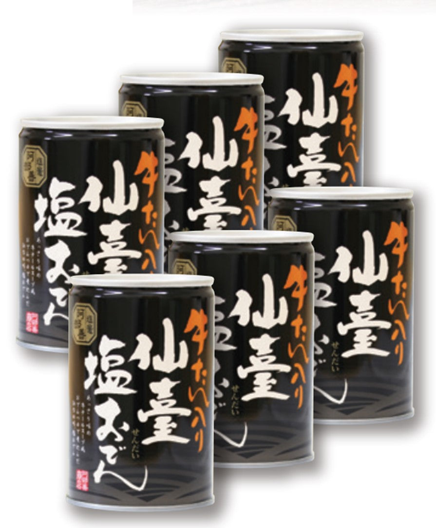 阿部善商店　me-kikki（ミー・キッキ）　牛たん入り仙臺塩おでん缶（6缶）　–